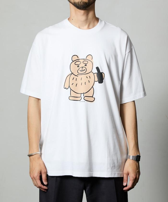 熊 前胸印花T恤 / CP25AW-FH005