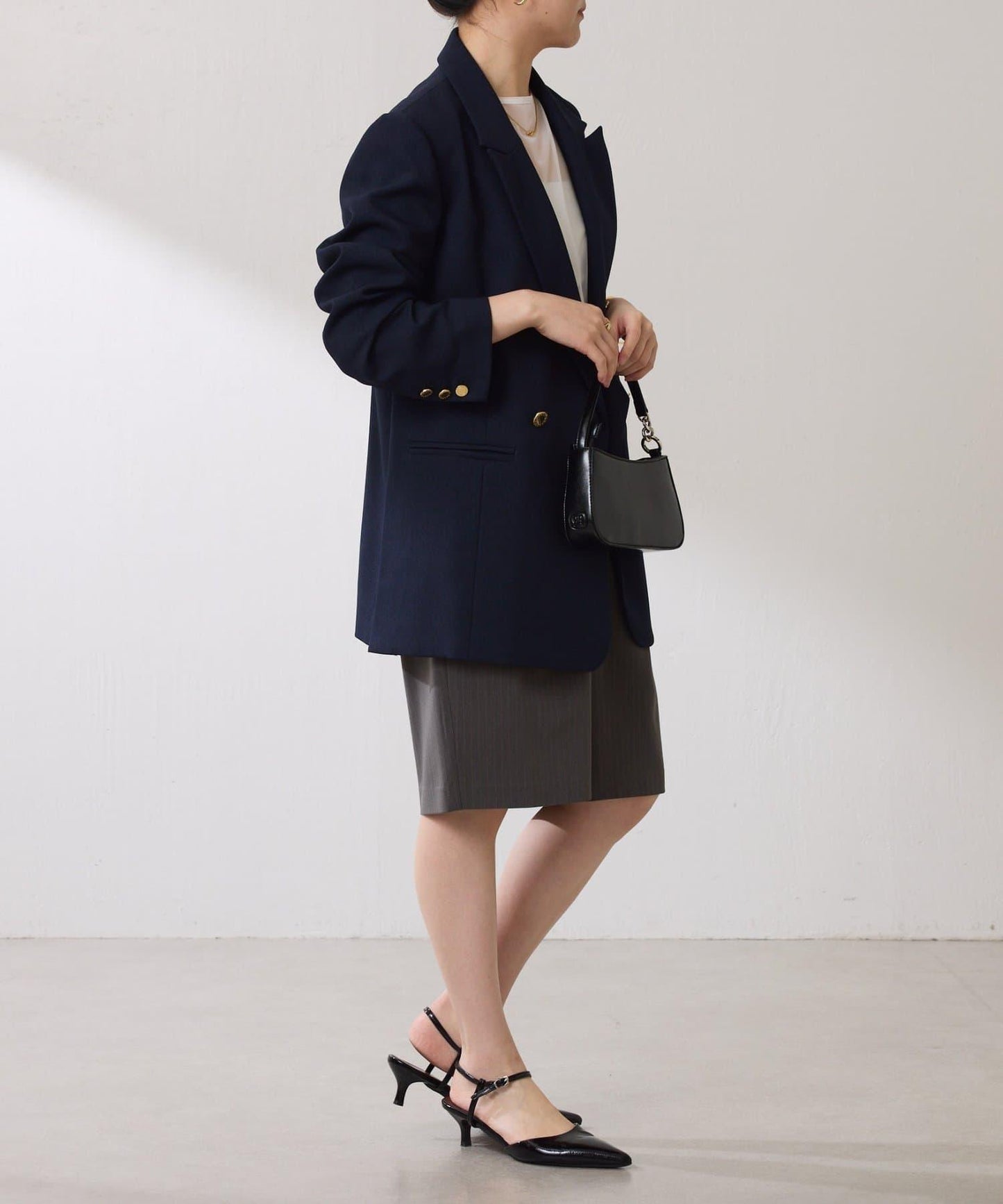 【復古款商品】羊毛仿製雙排扣夾克/卡帶服