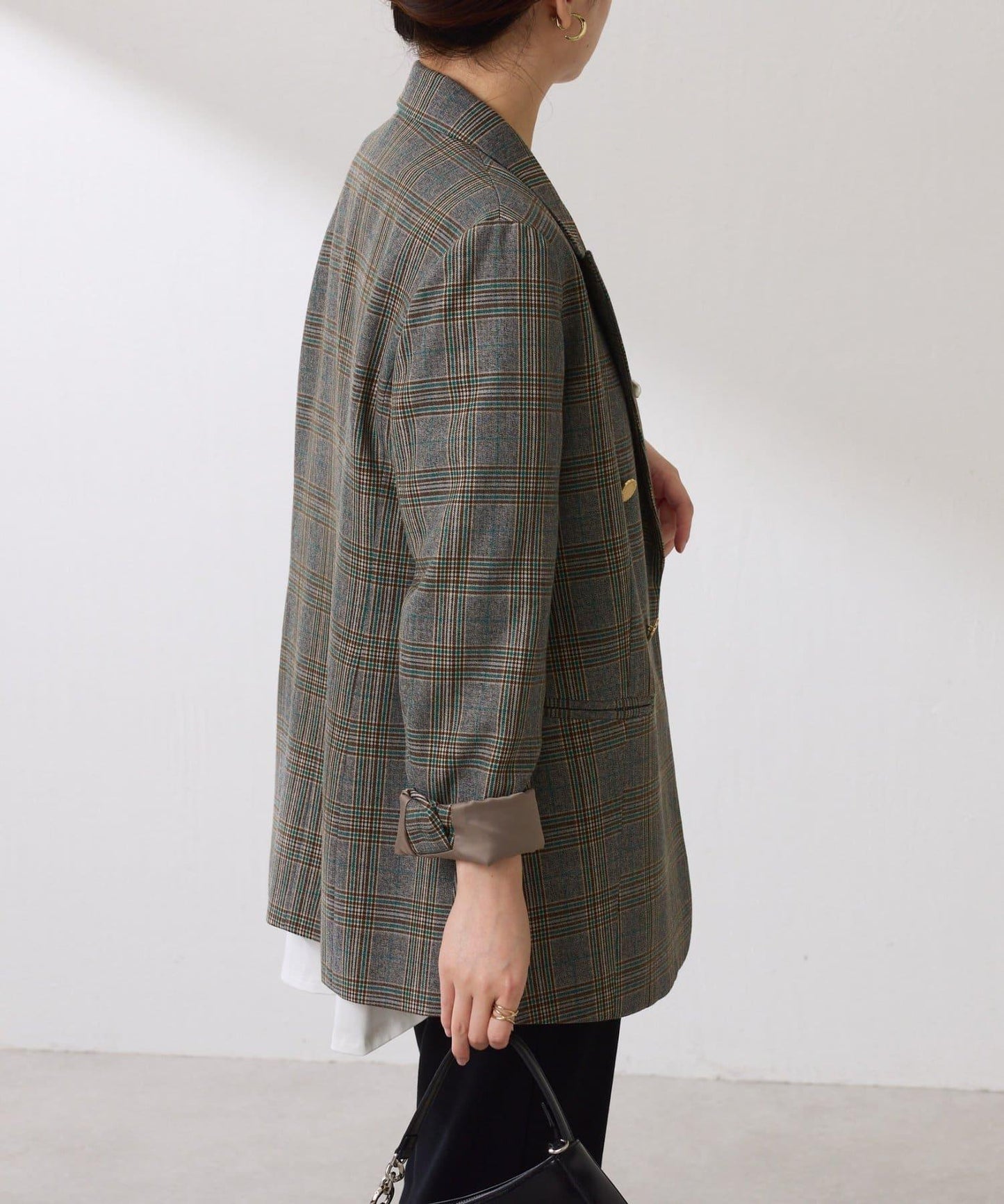 【復古款商品】羊毛仿製雙排扣夾克/卡帶服