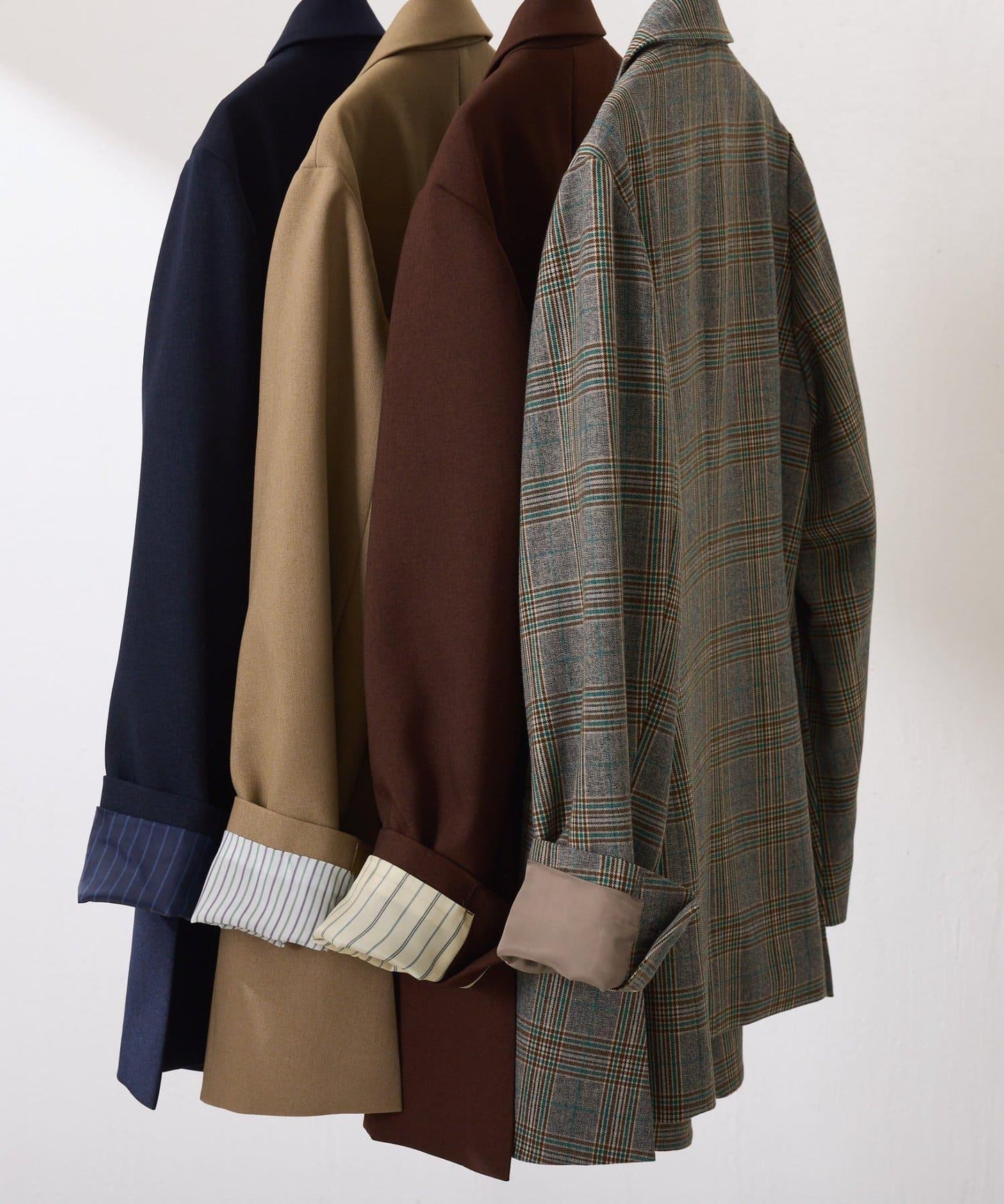 【復古款商品】羊毛仿製雙排扣夾克/卡帶服