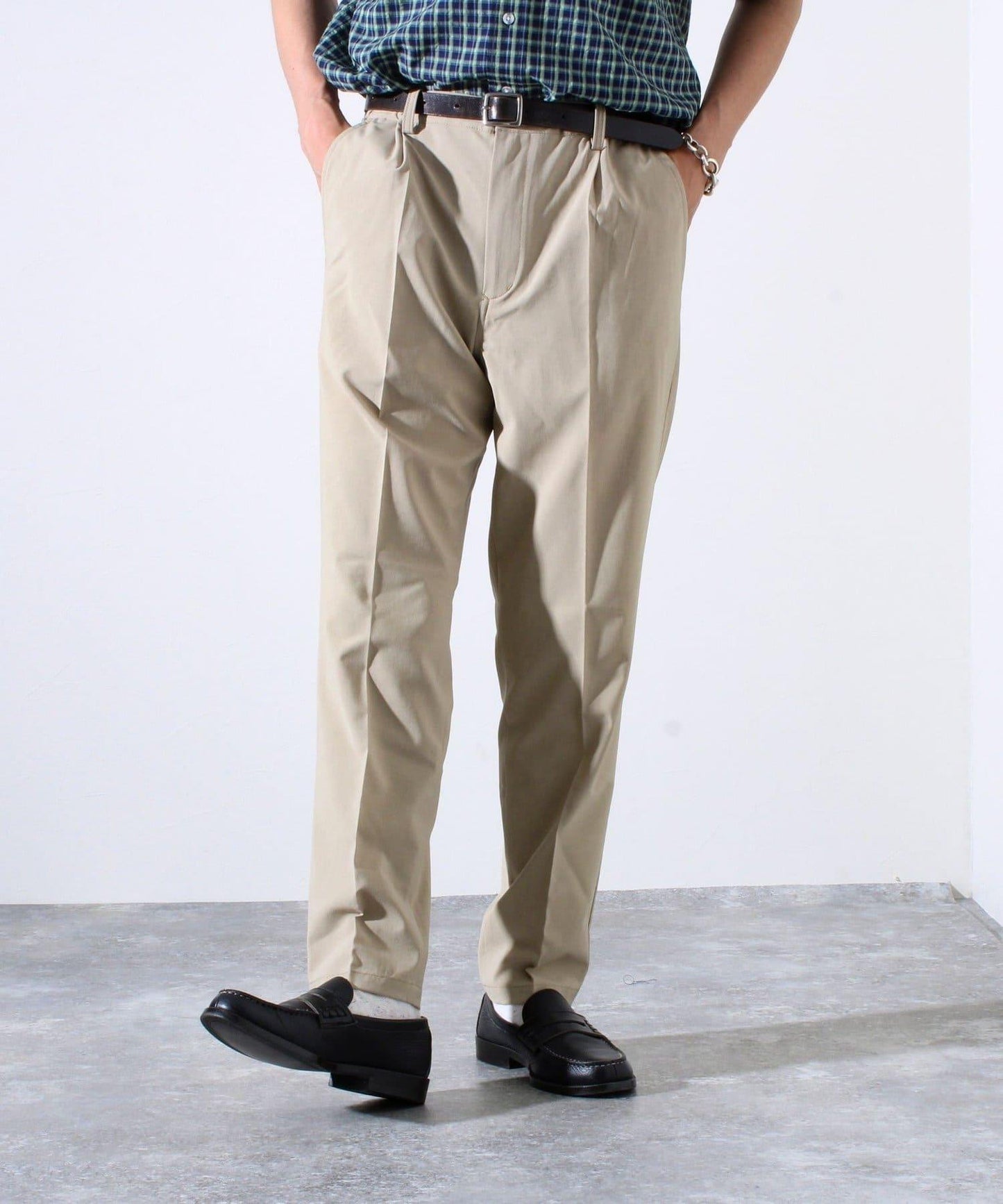 【GLOSTER】COOLMAX滌綸休閒褲 寬鬆褲