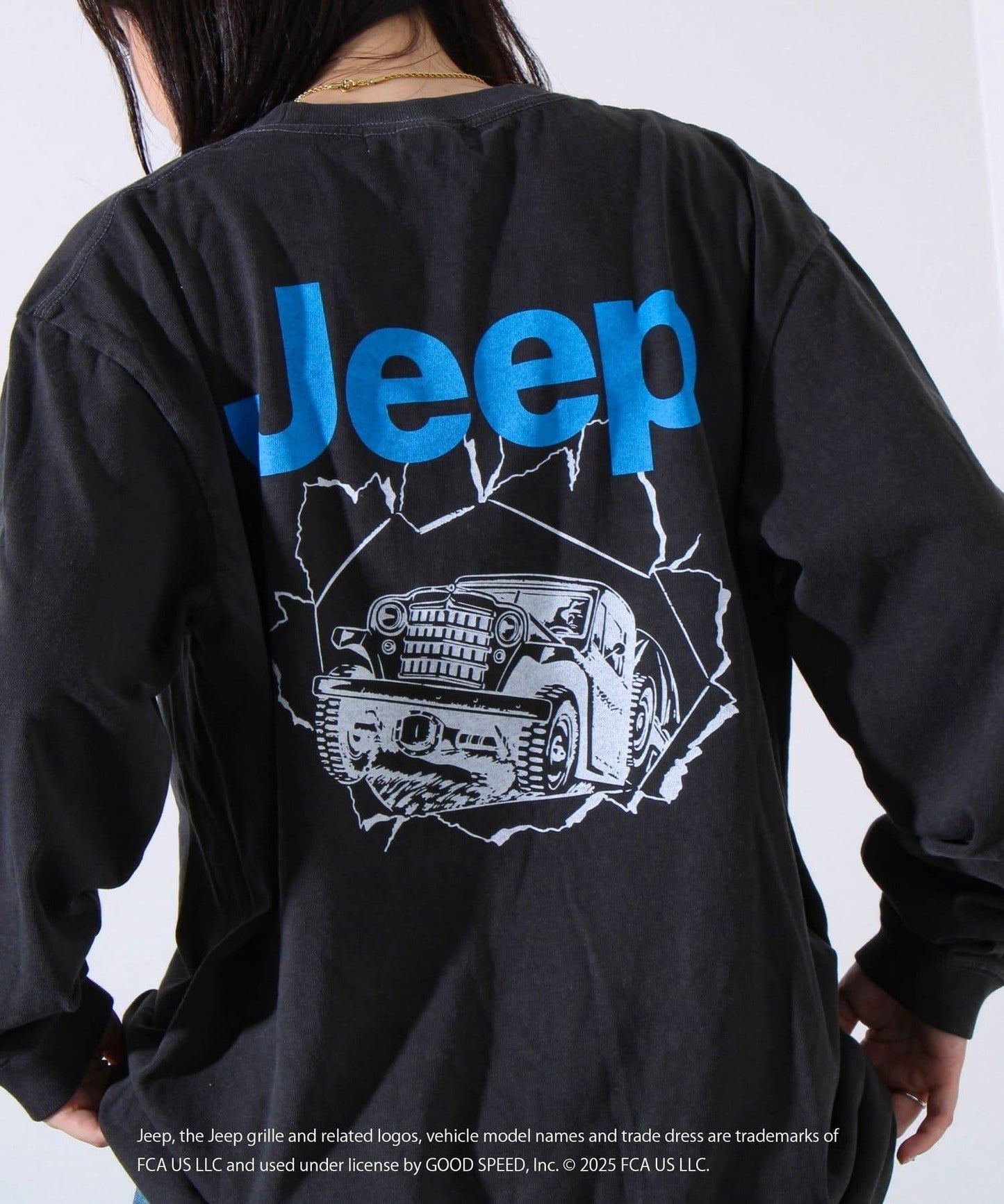 【GOOD ROCK SPEED】Jeep®後背印花長袖T恤