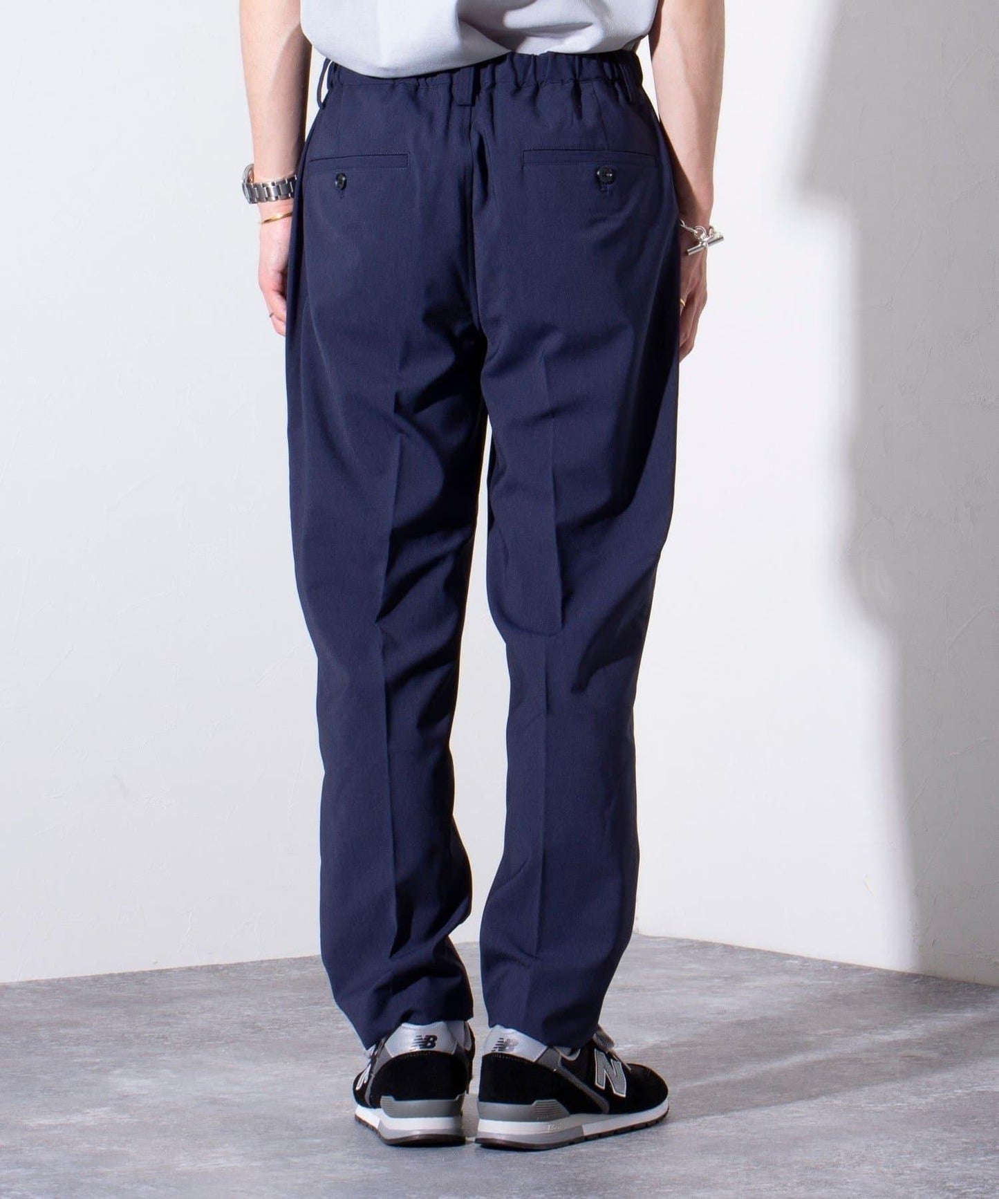 【GLOSTER】COOLMAX滌綸休閒褲 寬鬆褲