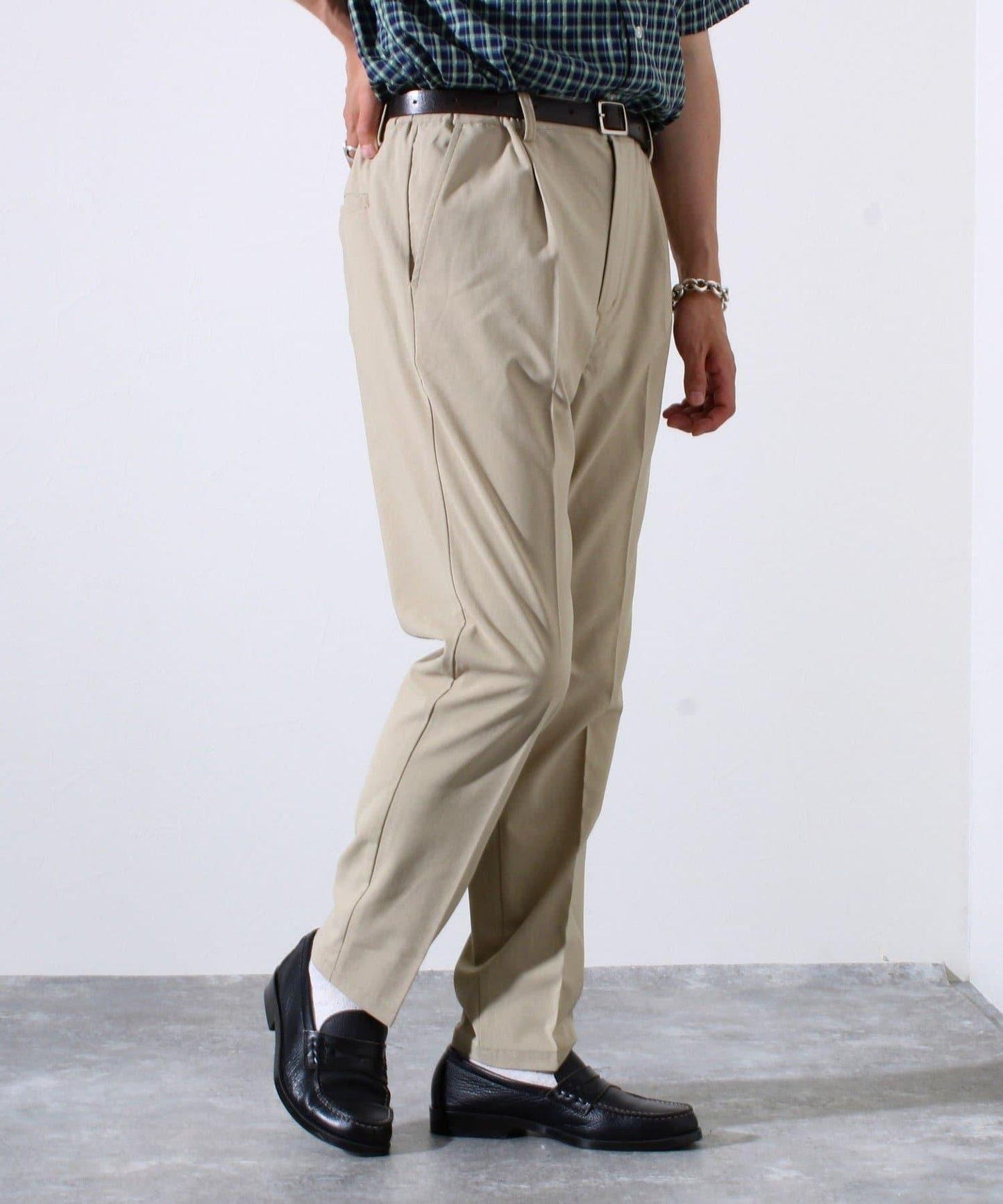 【GLOSTER】COOLMAX滌綸休閒褲 寬鬆褲