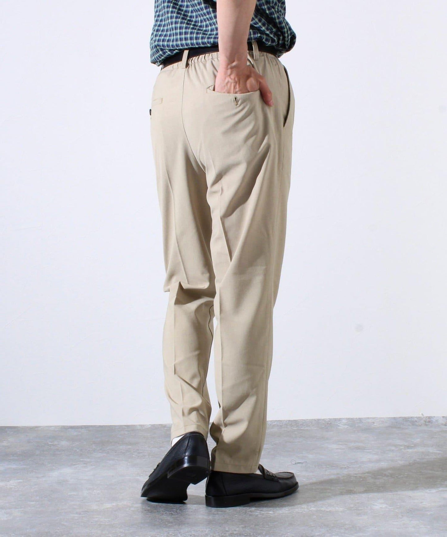 【GLOSTER】COOLMAX滌綸休閒褲 寬鬆褲