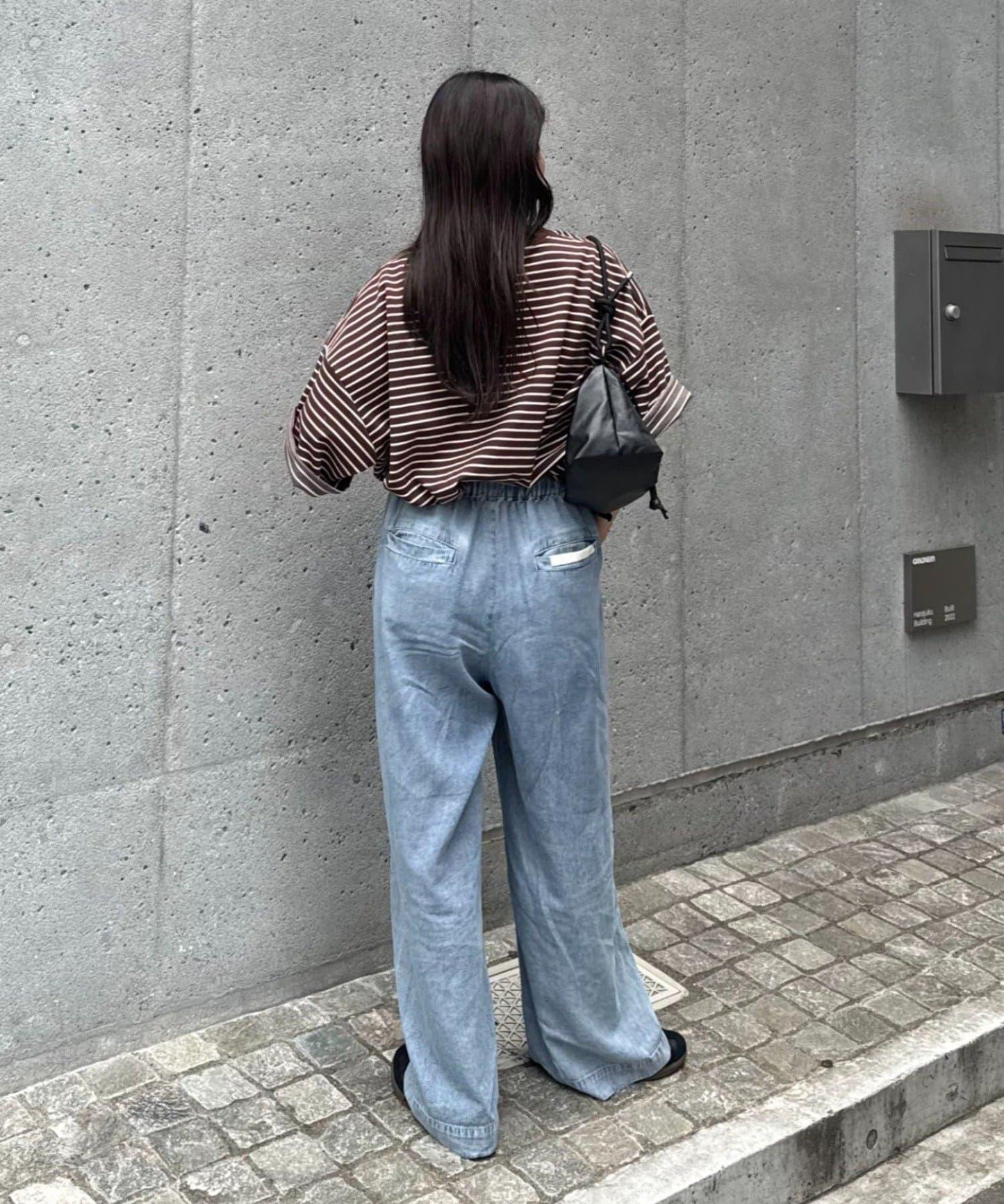 【男女通用】平紋高計數側開叉寬鬆T恤