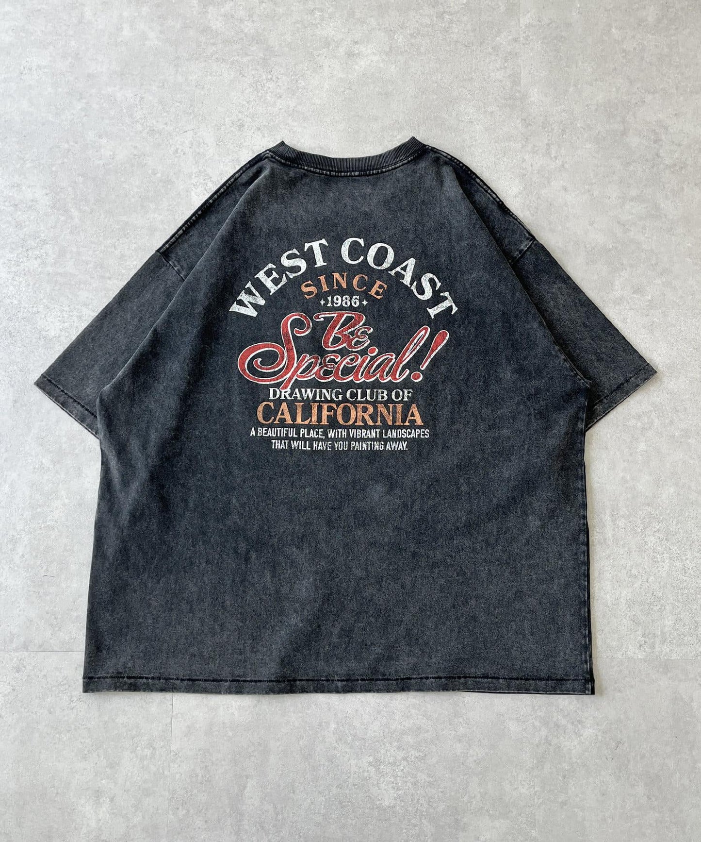 粉末處理復古風T-shirt