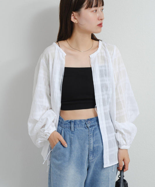 【S.M尺碼展開/2WAY】B 棉格子襯衫