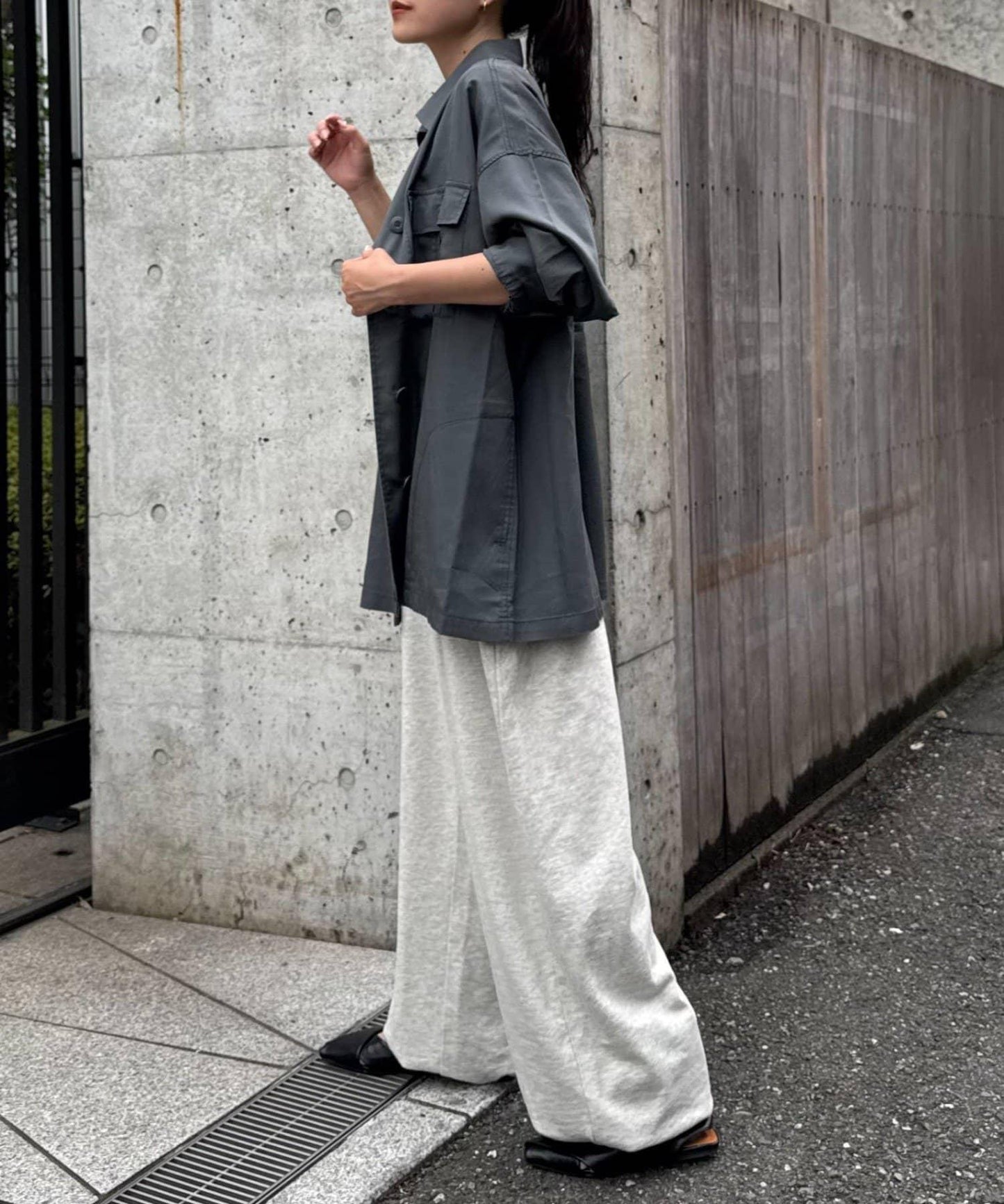 清涼天絲長袖襯衫