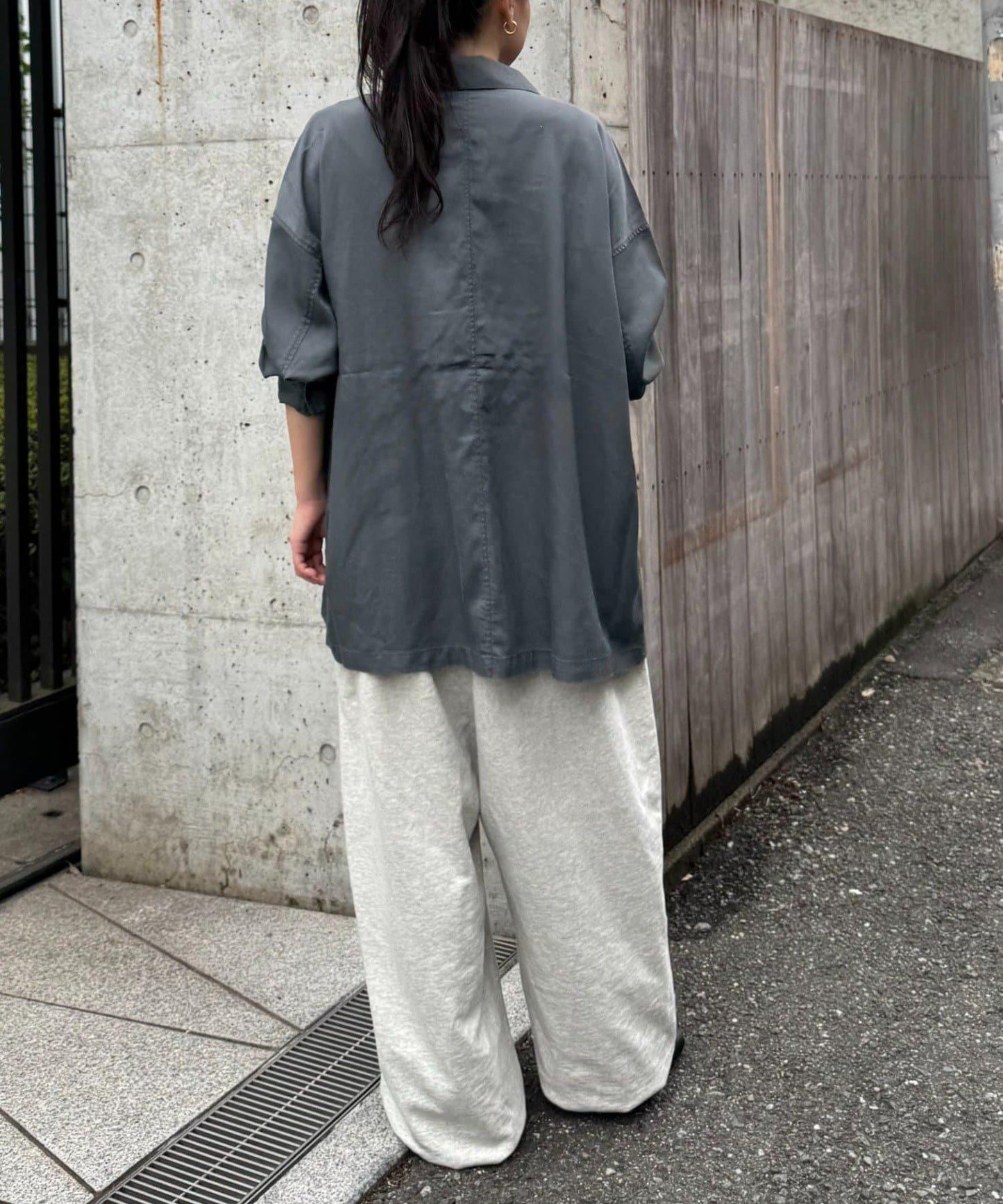 清涼天絲長袖襯衫