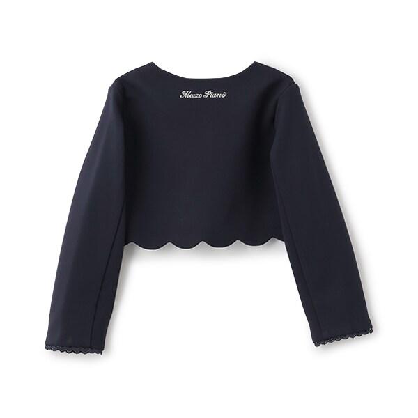 花卉圖案下襬波浪邊夾克