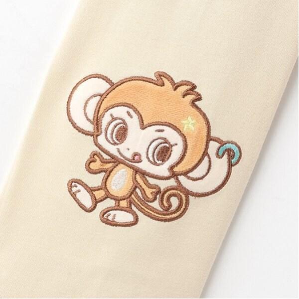 ルッキー 袖拼接貼布T恤