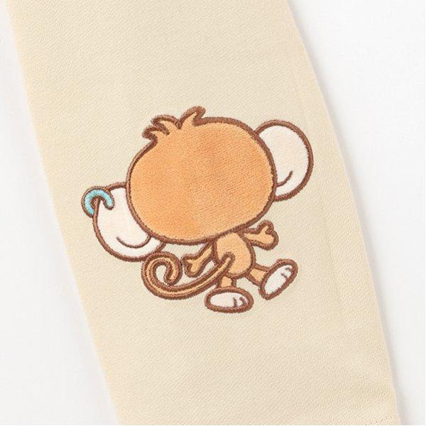 ルッキー 袖拼接貼布T恤