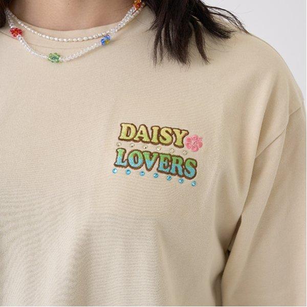 ルッキー 袖拼接貼布T恤