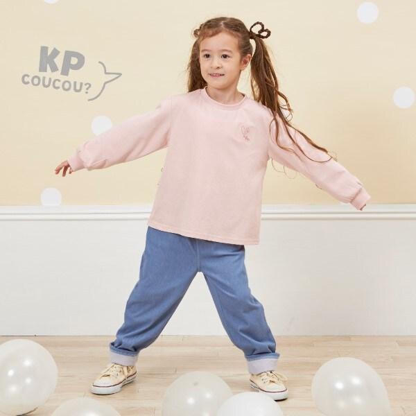 KP coucou? 單點刺繡長袖T恤(80~140)