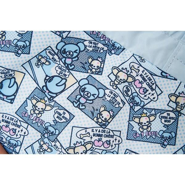 薄荷君全圖案刺繡束口托特包