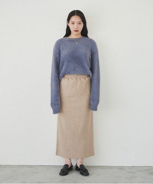 仿貂絨質感開衫