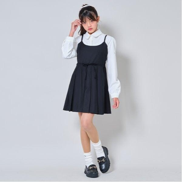 帶腰帶吊帶連衣裙