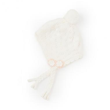 KP 透視花紋針織內里加絨帽子(均碼)