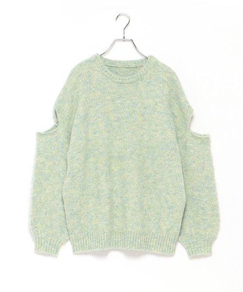 拼色針織套頭衫