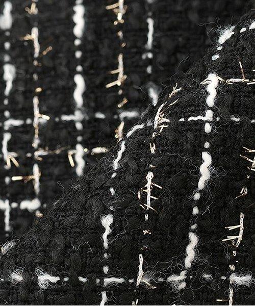 粗花呢連衣裙【韓國時尚】