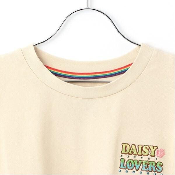 ルッキー 袖拼接貼布T恤