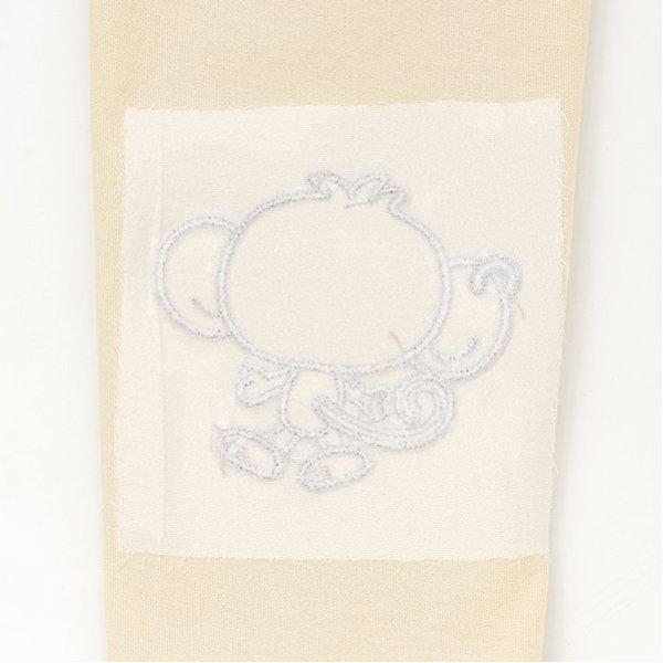 ルッキー 袖拼接貼布T恤