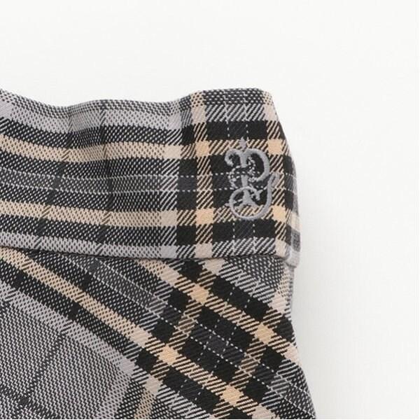 *格紋喇叭裙
