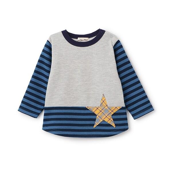 【人氣商品】【直營店無售】星星口袋條紋衛衣