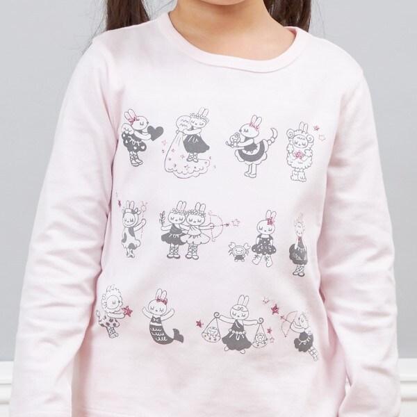 12星座印花長袖T恤(80~150)