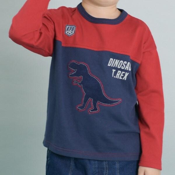 KPBOY 日本製/恐龍圖案長袖T恤(80~140)