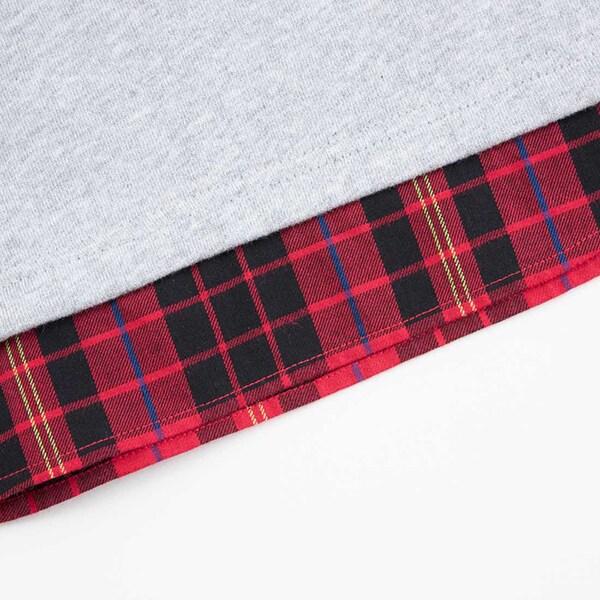 電車刺繡拼接下襬衛衣(80~150)