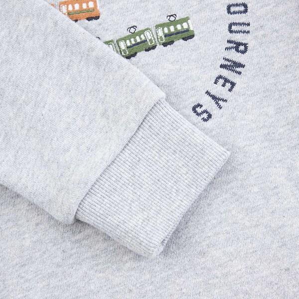 電車刺繡拼接下襬衛衣(80~150)
