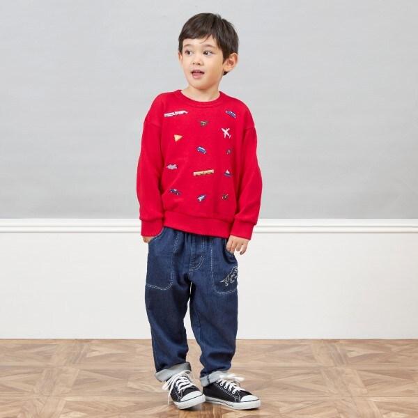 KPBOY 交通工具恐龍刺繡衛衣(80~150)