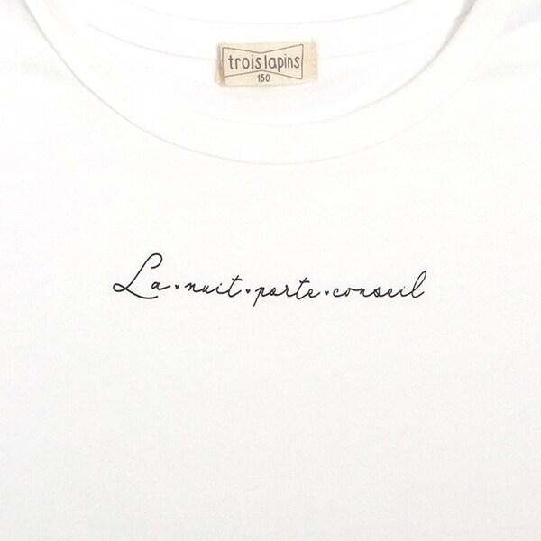 troislapins 印花長袖T恤(140~160)