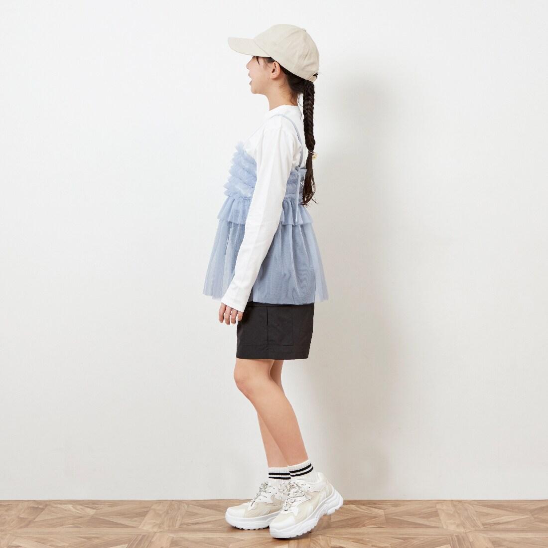 troislapins 網紗吊帶背心&長袖T恤套裝(140~160)