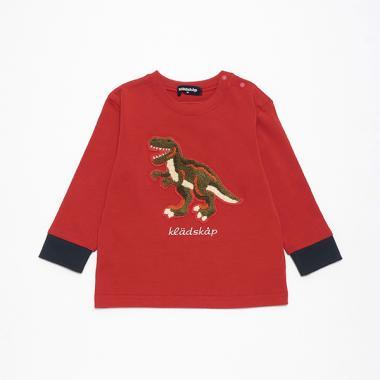 【人氣商品】【直營店無售】毛圈繡恐龍長袖T恤