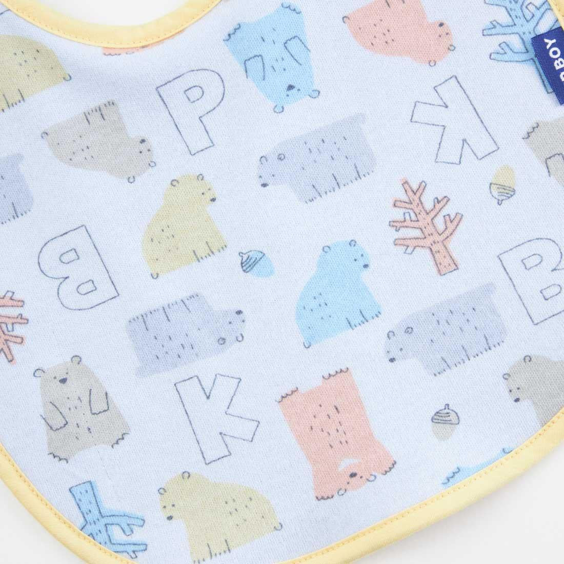 KPBOY 日本製/熊圖案可雙面用圍兜