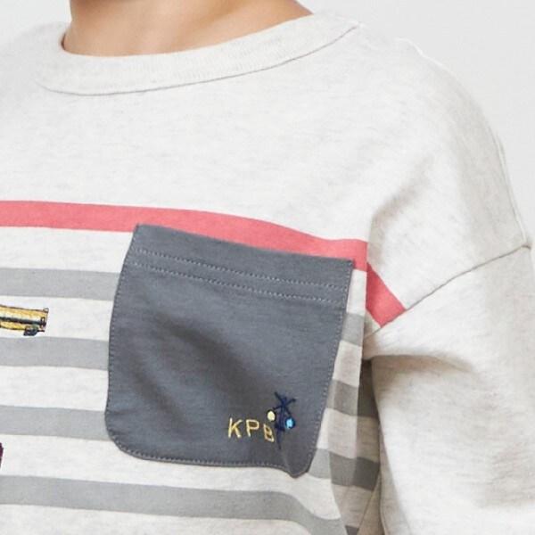 KPBOY 日本製/電車圖案長袖T恤(80~130)