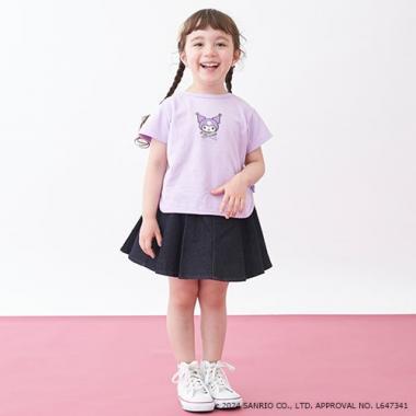 色牢度高的牛仔風格半身裙(兒童)