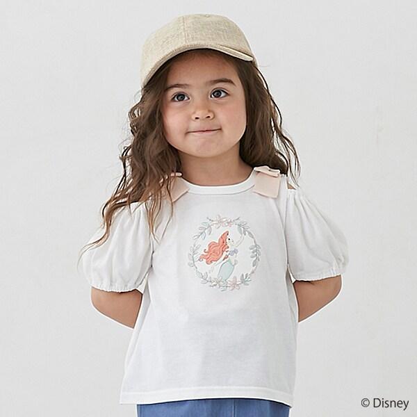 【《迪士尼》】2way肩部蝴蝶結T恤