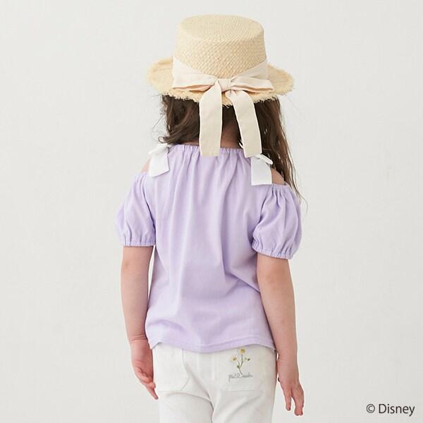 【《迪士尼》】2way肩部蝴蝶結T恤
