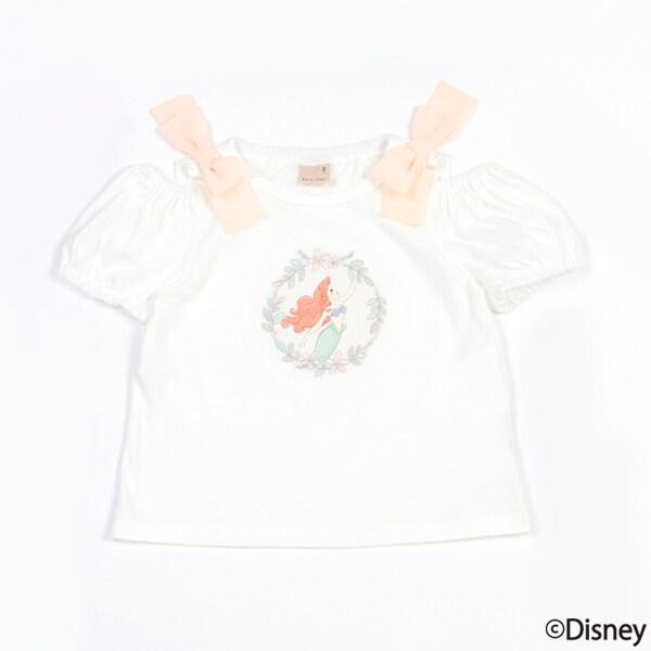 【《迪士尼》】2way肩部蝴蝶結T恤