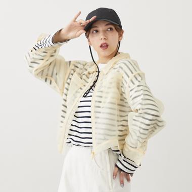 女士透視襯衫夾克