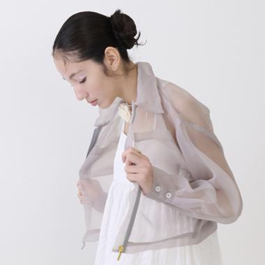 女士透視襯衫夾克