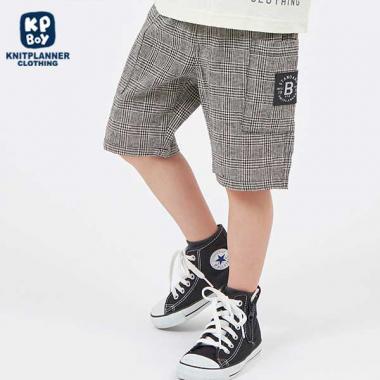 格紋中褲(100~130)