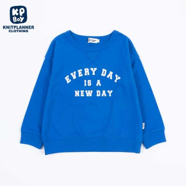 印花標誌衛衣風長袖T恤(100~130)