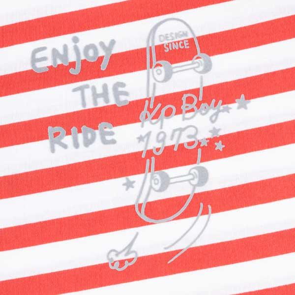 條紋短袖T恤(100~130)