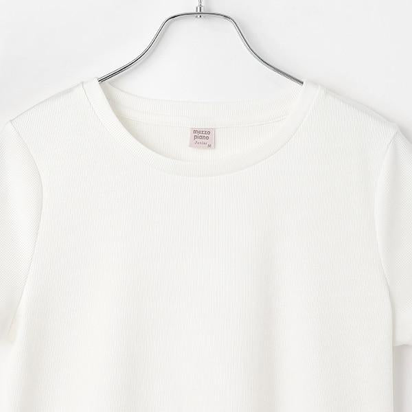 蝴蝶結網眼T恤套裝