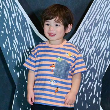 幽靈條紋短袖T恤